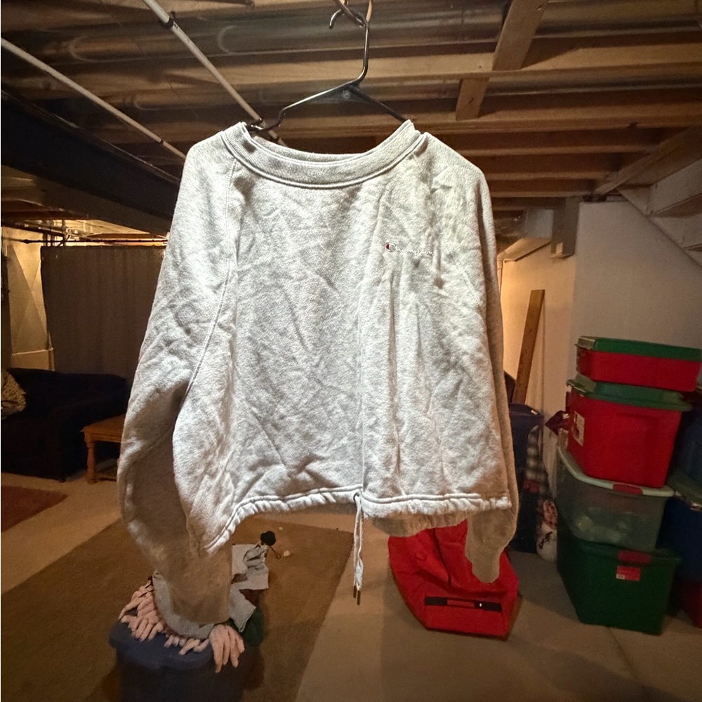 Champion Light Gray Women's Sweatshirt